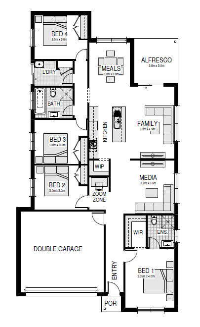 Bellriver Display Homes The Bayswater 22 in Huntlee