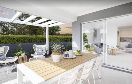 Outdoor alfresco area in the Lucia One display home
