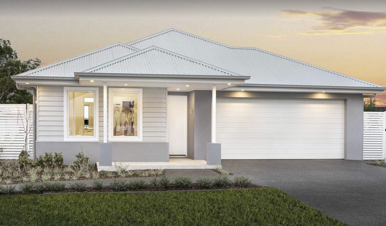 Facade of the Lucia One display home by McDonald Jones Homes